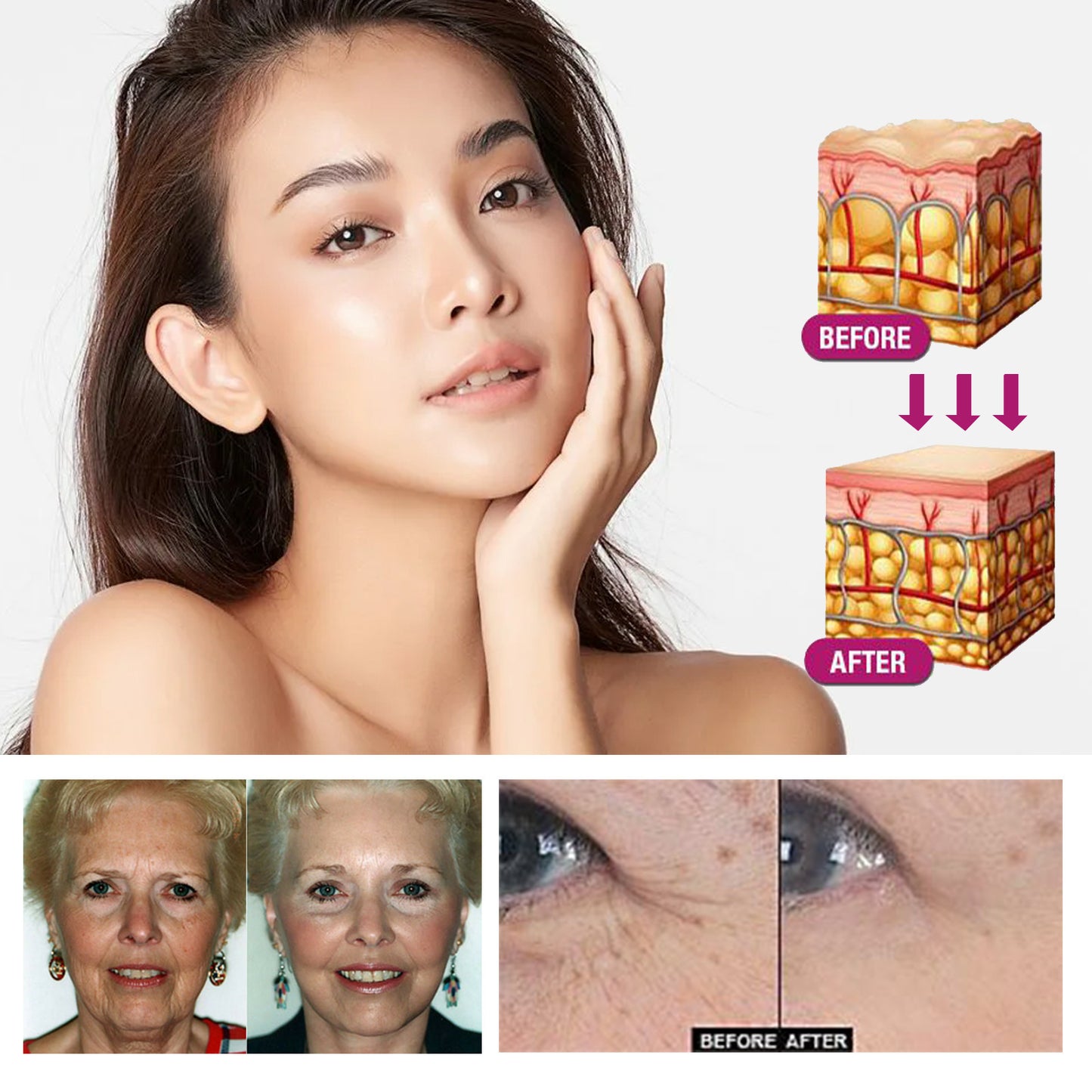 Masque Wash-In au collagène raffermit la peau et adoucit les ridules