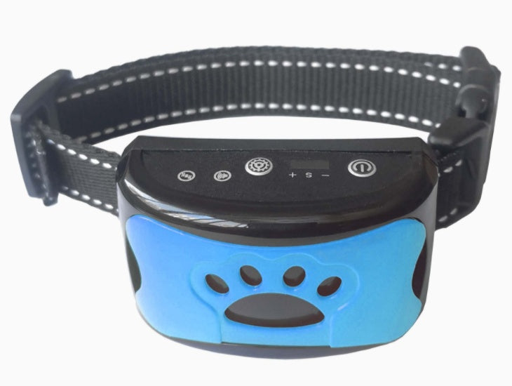 Collier de dressage pour chien étanche, électrique, télécommande pour animaux de compagnie, rechargeable, entraîneur de chiens, dispositif anti-aboiement avec choc, vibration et son.