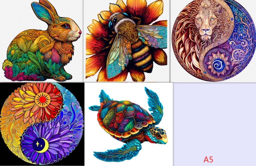 Puzzle animalier Craft Hub A3 A5 Format