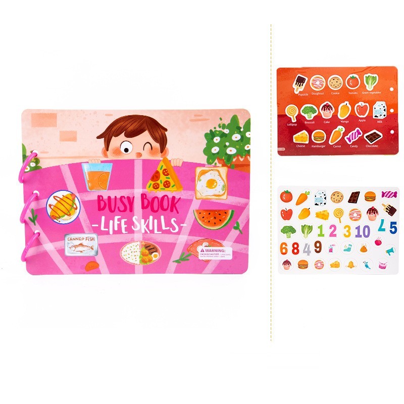 Livre d'activités pour enfants Jouets éducatifs Collage répété