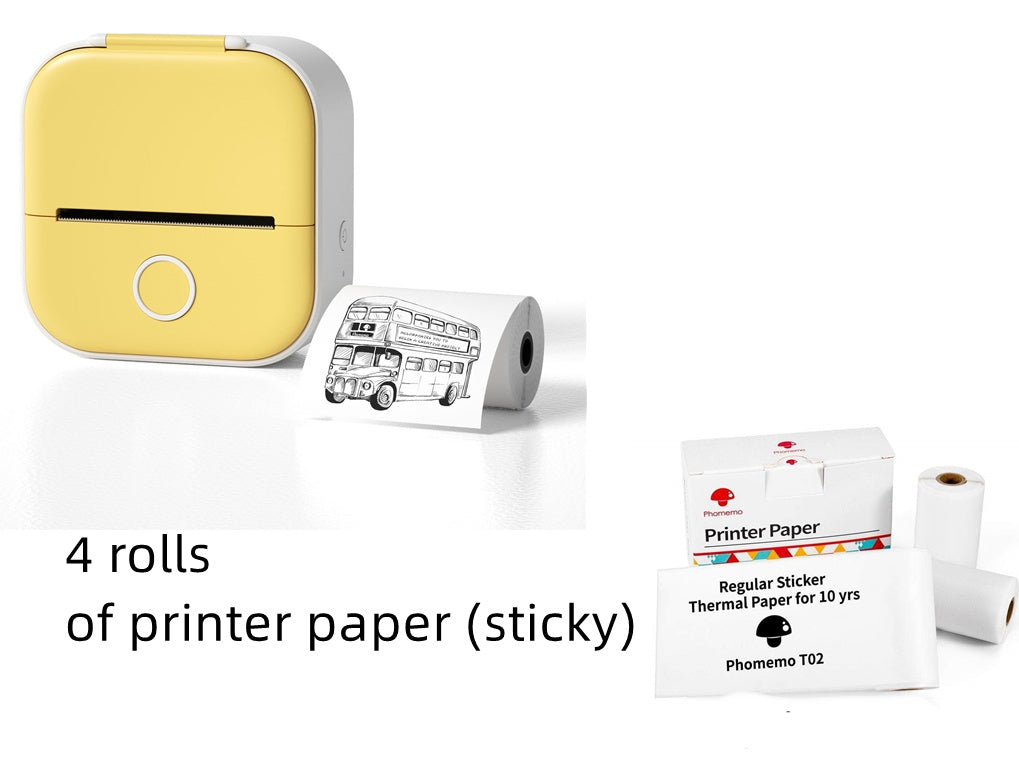 Imprimante thermique portable mini pour étiquettes, imprimante photo domestique, imprimante pour étudiants, imprimante de questions erronées, imprimante d'étiquettes mini compatible Bluetooth, étiquettes de prix.