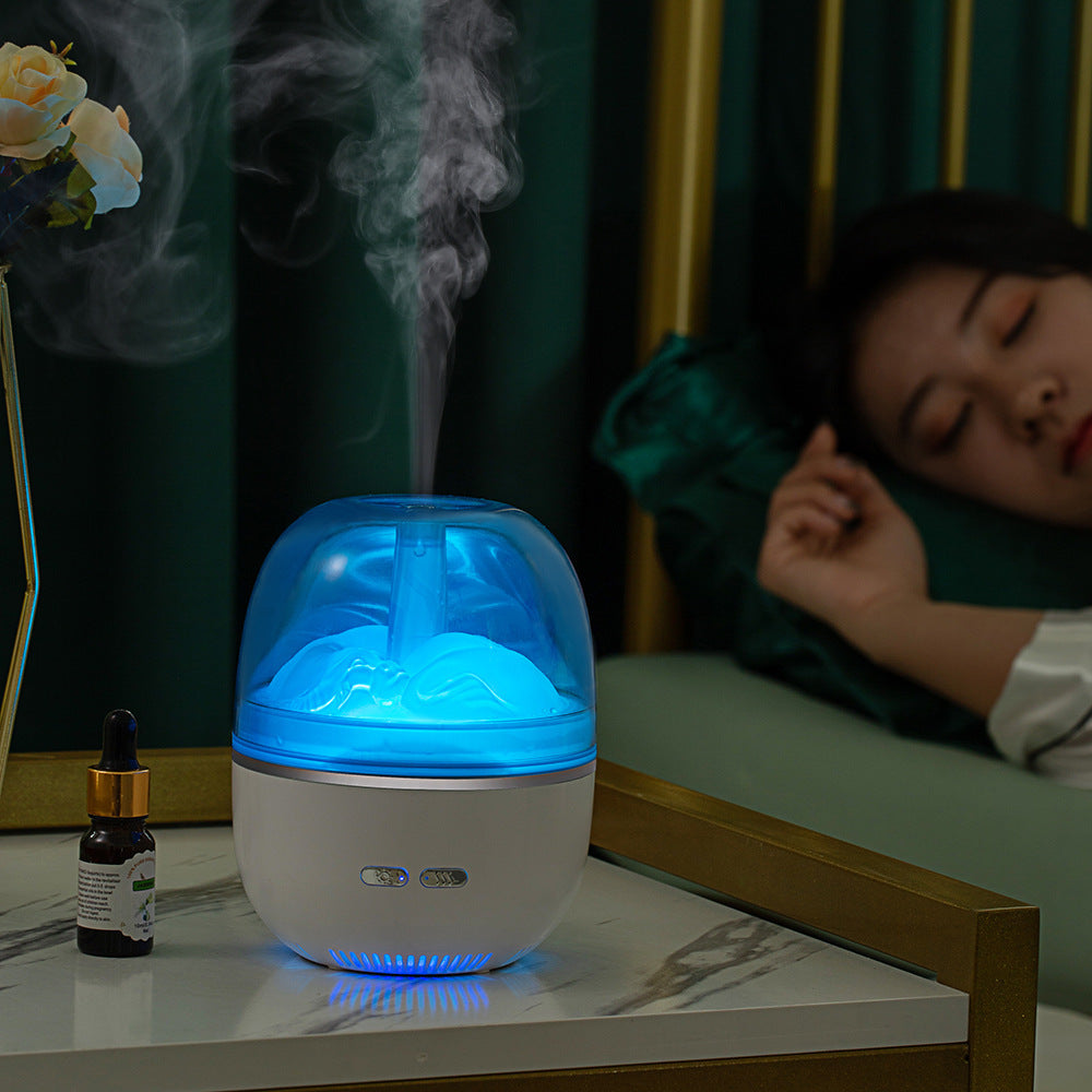 Humidificateur d'air diffuseur d'huiles essentielles à ultrasons atomiseur d'aromathérapie lumière colorée brouillard épais volume accessoires de bureau et de maison