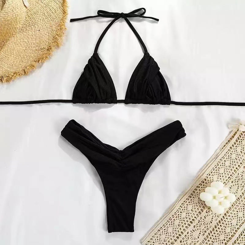 Maillot de bain fendu pour femme Ins Bikini Summer Beach