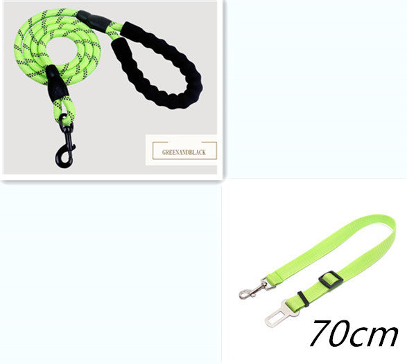 Laisse réfléchissante en nylon pour chien, corde pour chien de petite, moyenne et grande taille, pour la marche et l'entraînement, fournitures pour animaux de compagnie.