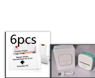 Imprimante thermique portable mini pour étiquettes, imprimante photo domestique, imprimante pour étudiants, imprimante de questions erronées, imprimante d'étiquettes mini compatible Bluetooth, étiquettes de prix.