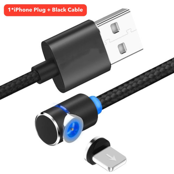 Câble magnétique Micro USB rotatif à 360 degrés pour charge magnétique de téléphone