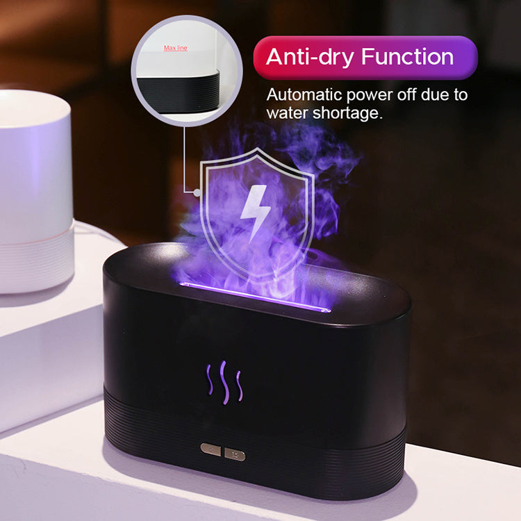 Humidificateur à ultrasons USB à flamme, meilleur vendeur de 2022, diffuseur d'arômes à LED RGB coloré.