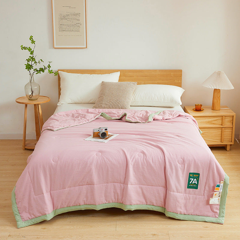 Couette d'été fraîche en coton brut antibactérien lavable