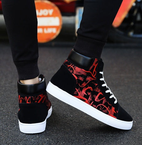 Chaussures montantes de printemps pour hommes, édition coréenne