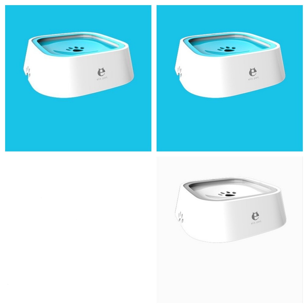 1,5 L Bol d'eau pour chat et chien, bol flottant transporté, distributeur d'eau anti-débordement, fontaine pour animaux, fournitures pour chiens en ABS et PP.