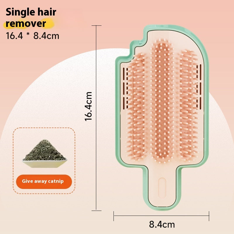 Dispositif de démangeaison de crème glacée avec jouet pour chat à teaser en menthe.
