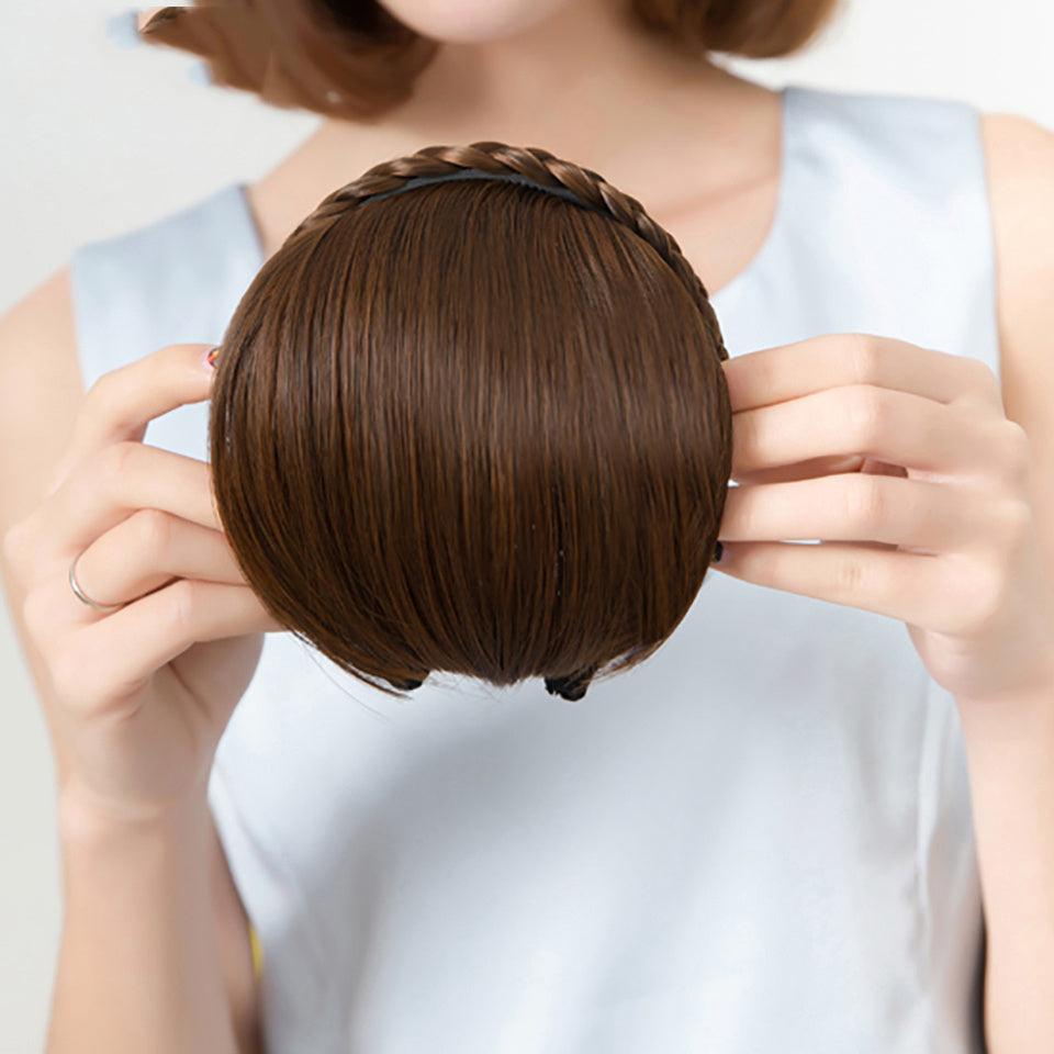 Perruque à frange pour femme