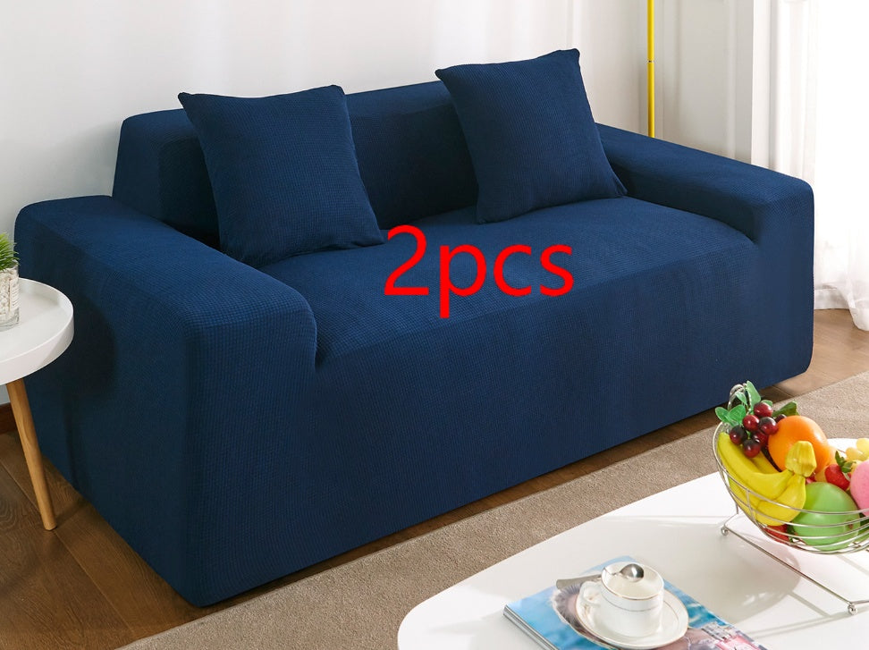 Housse de canapé en polaire imperméable de couleur unie pour salon 1 2 3 4 places