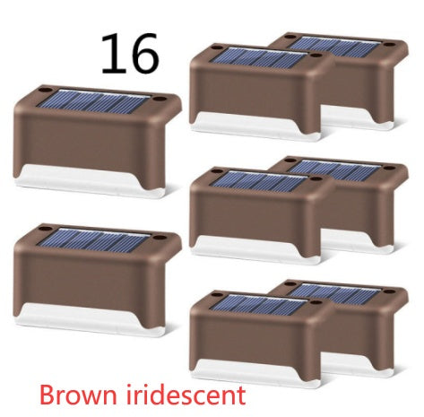 Nouvelle lampe de clôture solaire LED étanche à mise à niveau, lumières de terrasse solaires, lumière de marche solaire extérieure pour patio, escaliers, jardin, allée, pas de jardin.