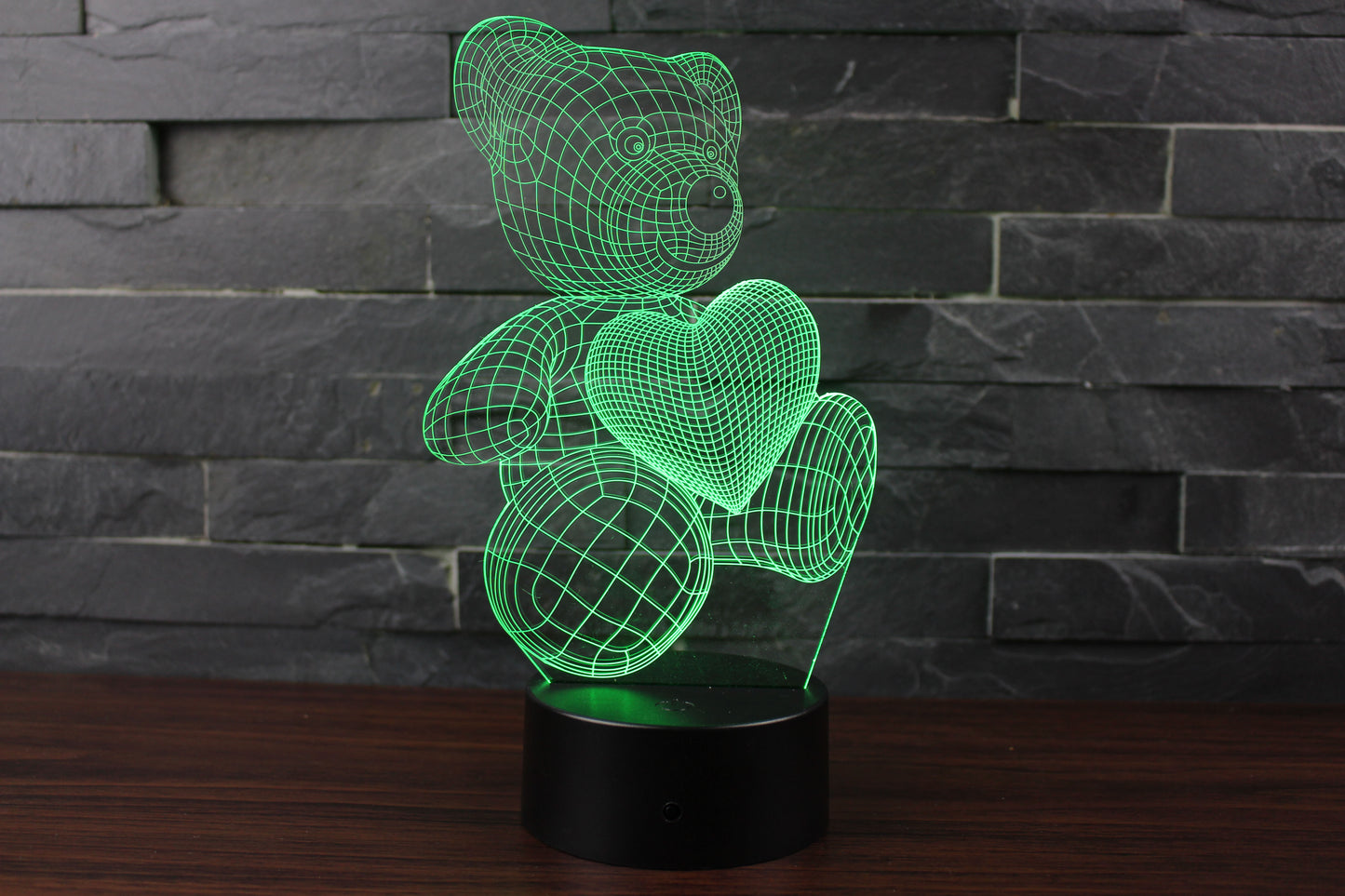 Série de lampes créatives en 3D de l'ours d'amour cartoon