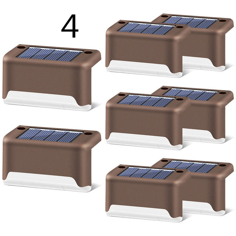 Nouvelle lampe de clôture solaire LED étanche à mise à niveau, lumières de terrasse solaires, lumière de marche solaire extérieure pour patio, escaliers, jardin, allée, pas de jardin.