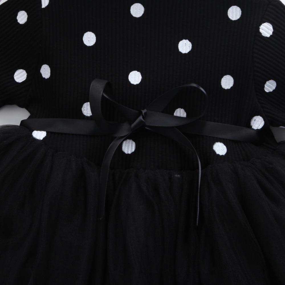 Robe en tulle à manches longues en dentelle pour bébés filles, vêtements pour la fête d'anniversaire de 1 an, vêtements de baptême, tenue décontractée pour le printemps et l'hiver.