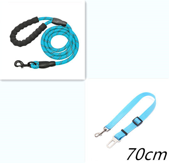 Laisse réfléchissante en nylon pour chien, corde pour chien de petite, moyenne et grande taille, pour la marche et l'entraînement, fournitures pour animaux de compagnie.