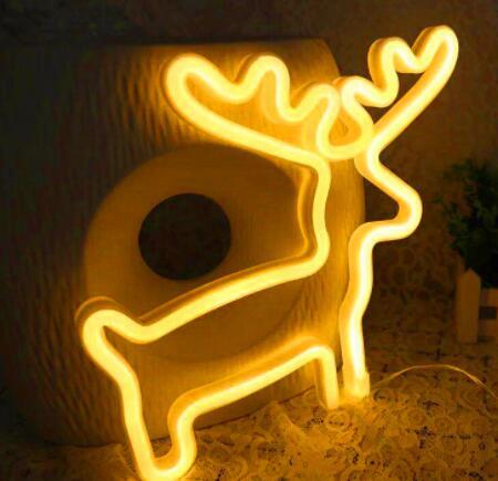 Lumière néon LED, panneau arrière en acrylique, lumière de décoration de chambre.