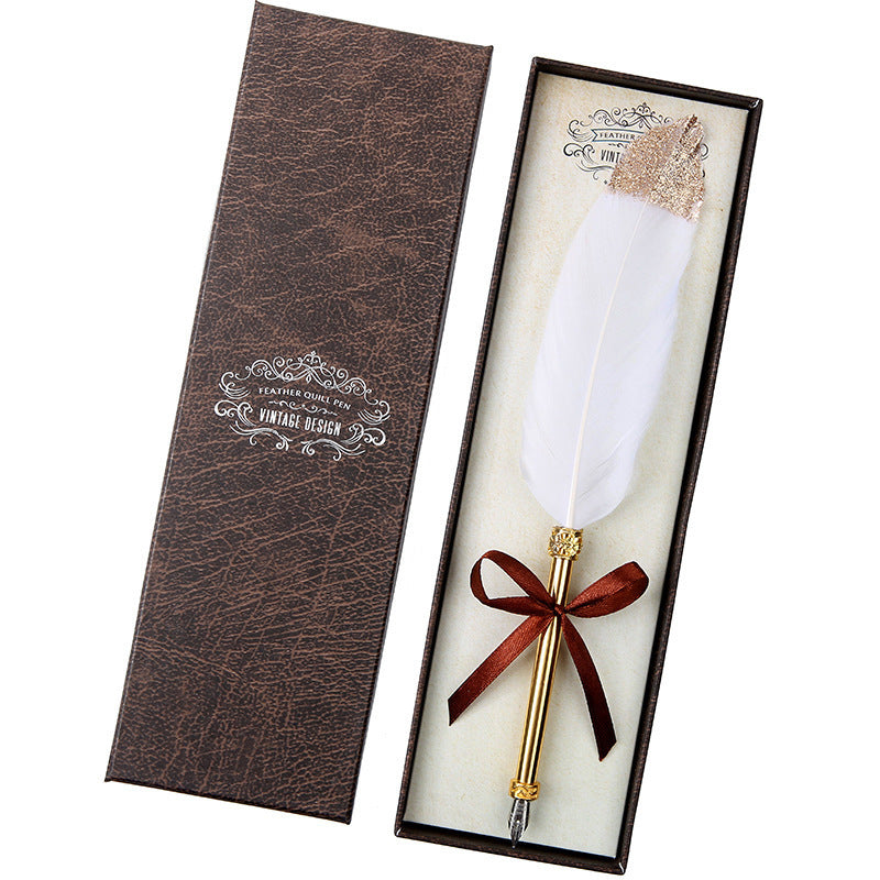 Coffret cadeau stylo plume rétro européen