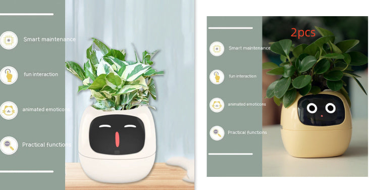 Planificateur Intelligent Amusement Inépuisable Plus de 49 Expressions Riches 7 Capteurs Intelligents et Puces AI Facilitent et Rendent Agréable la Culture des Plantes