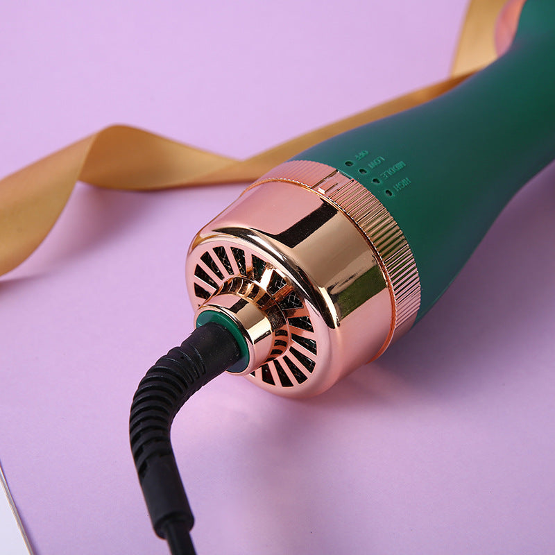 Brosse à air chaud multifonction 3 en 1 avec fer à friser et lissage.