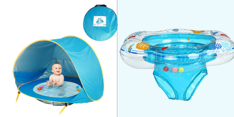 Tente de plage pour bébé, tente de camping extérieure pour enfants, facile à plier, imperméable, auvent de soleil, tente protégeant des UV.