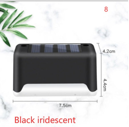 Nouvelle lampe de clôture solaire LED étanche à mise à niveau, lumières de terrasse solaires, lumière de marche solaire extérieure pour patio, escaliers, jardin, allée, pas de jardin.