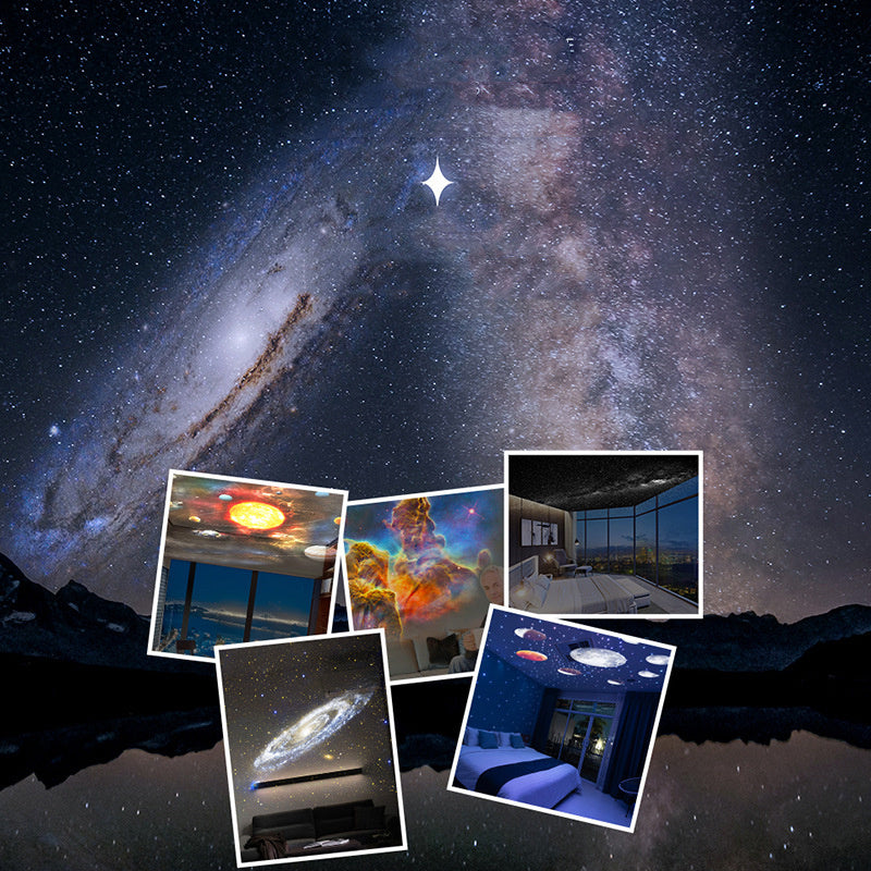 Projecteur de lumière nocturne Galaxy, projecteur de ciel étoilé, lampe de planétarium à rotation 360 pour la chambre des enfants, cadeau de la Saint-Valentin, décoration de mariage.