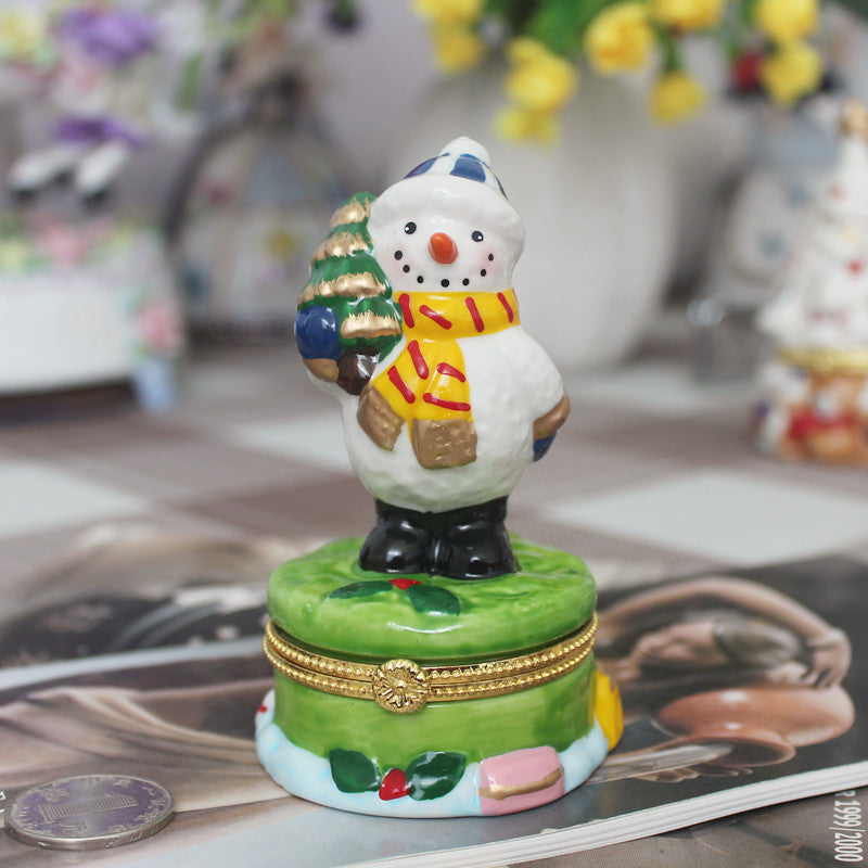 Boîte à bijoux en céramique européenne et américaine, décoration intérieure.