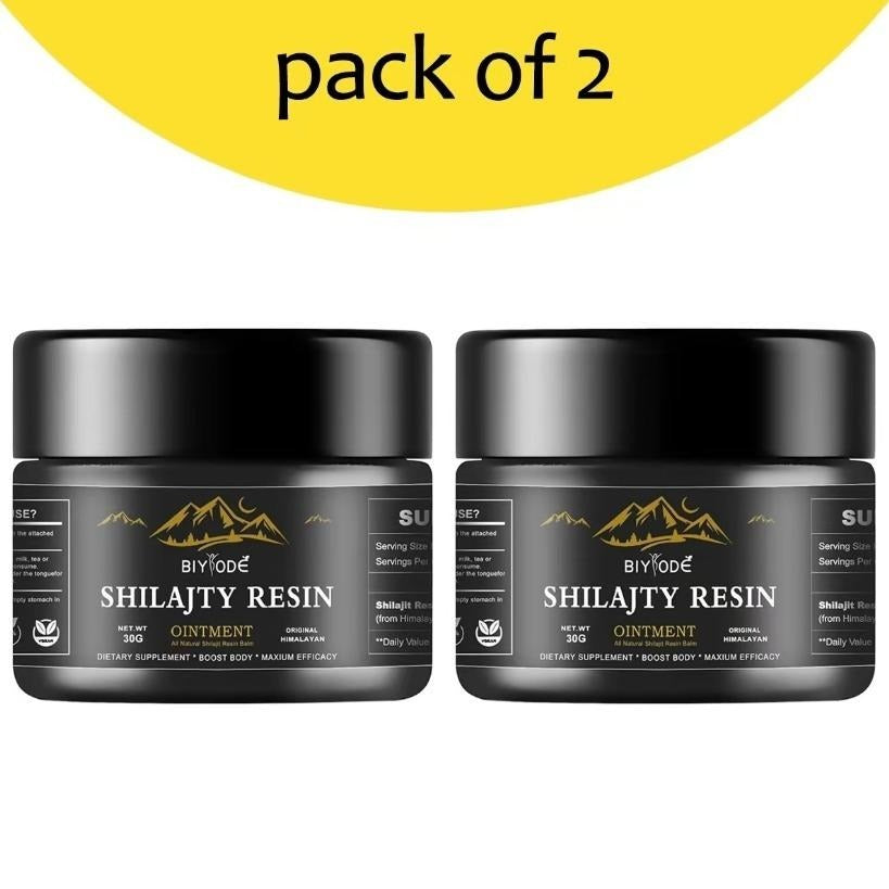 Gommes Shilajit de l'Himalaya pur avec Ashwagandha, Gokshura et autres herbes L Sans sucre ajouté L 60 comprimés à croquer Complément alimentaire