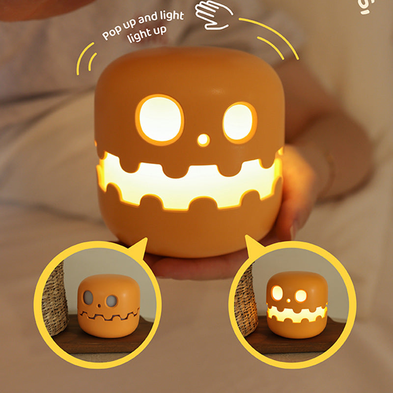 Lampe citrouille de chevet décoration d'Halloween amusante lumière d'ambiance pour chambres décoration de salon cadeau d'anniversaire pour enfants décorations d'Halloween