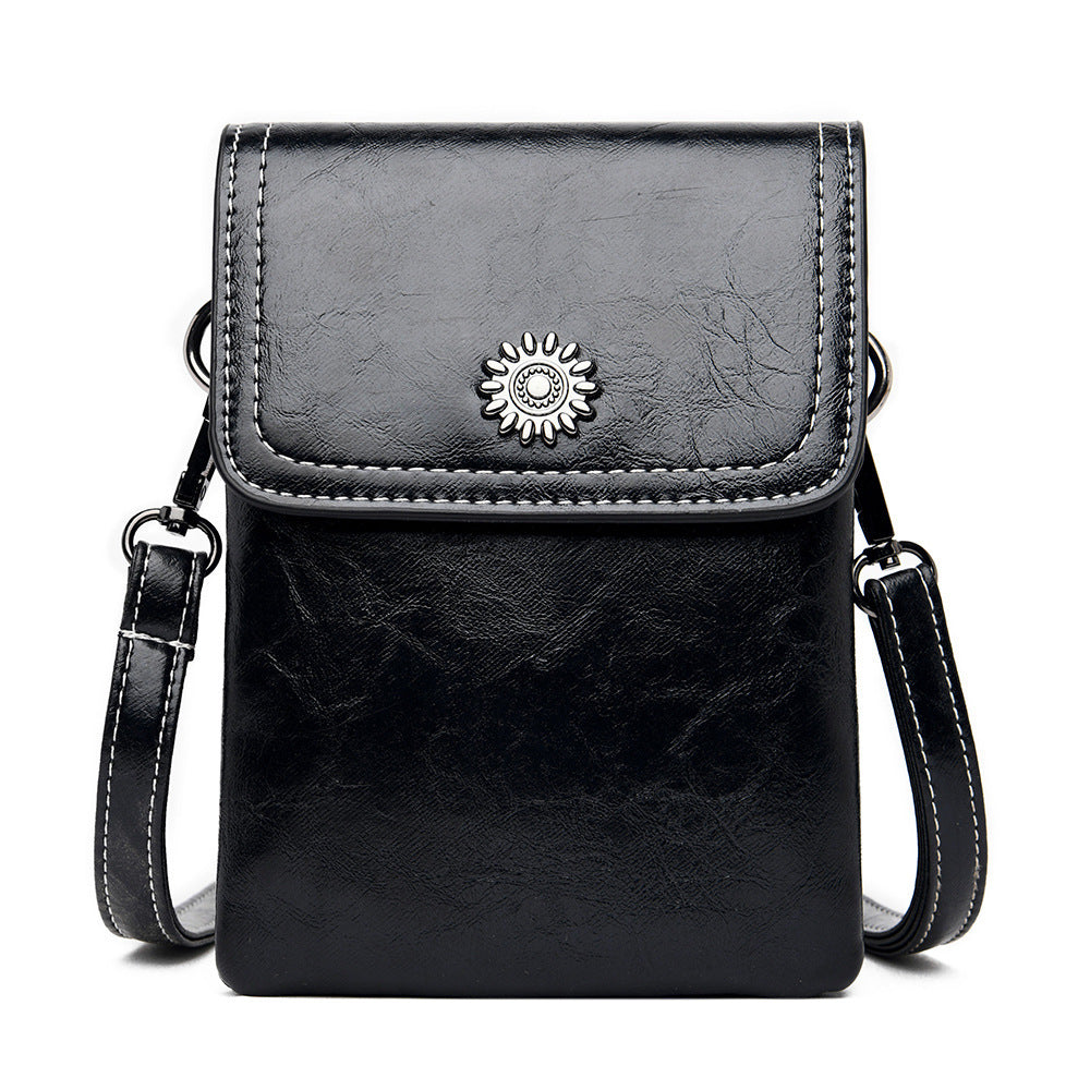 Mini sac à bandoulière pour téléphone portable, simple et tendance, grande capacité