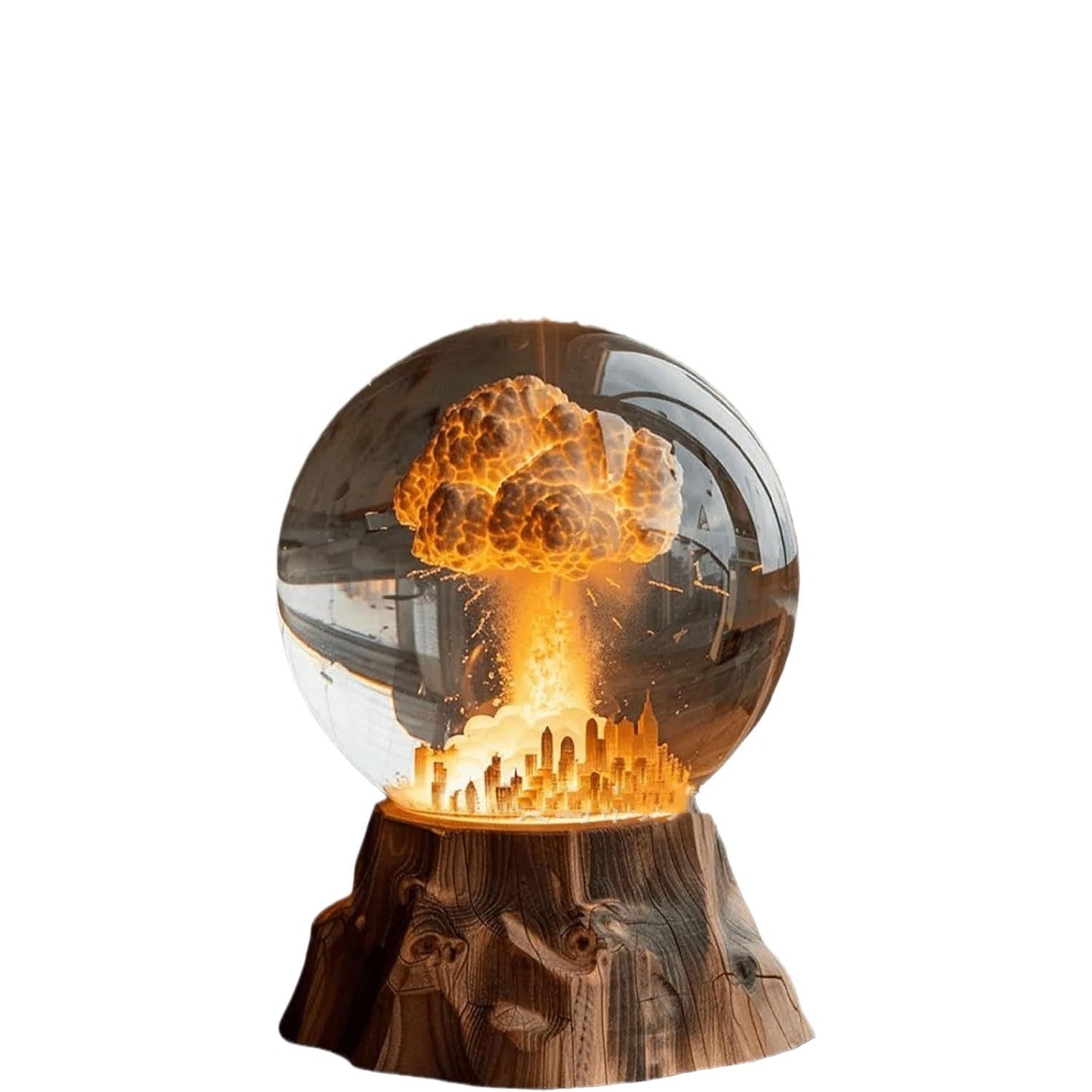 Lampe d'explosion de bombe atomique, lampe d'explosion nucléaire, veilleuse d'explosion de nuage de champignon 3D, lampe d'ambiance modèle de bombe atomique, veilleuse en résine LED, lampe de chevet, lampe de bureau, lampe de table