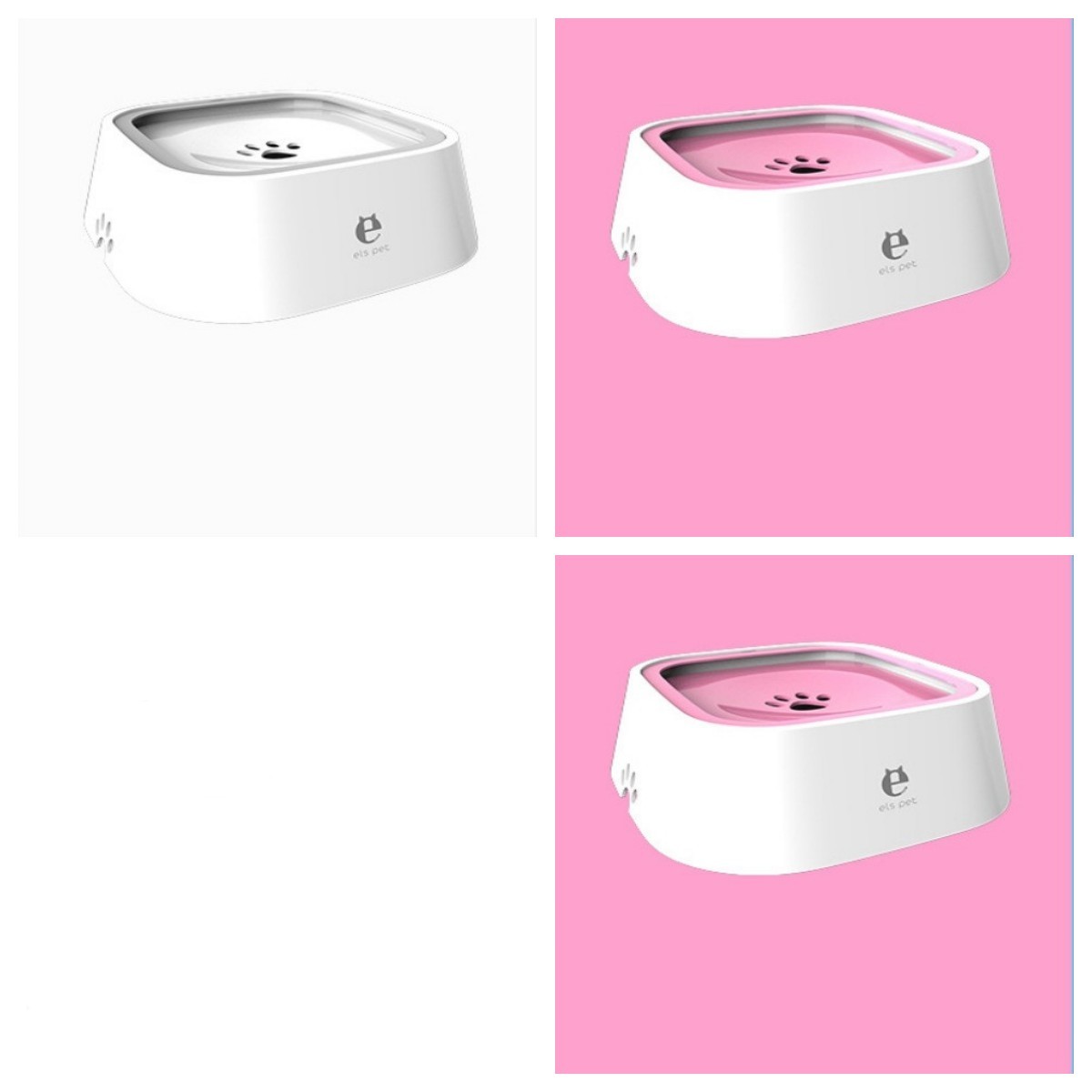 1,5 L Bol d'eau pour chat et chien, bol flottant transporté, distributeur d'eau anti-débordement, fontaine pour animaux, fournitures pour chiens en ABS et PP.