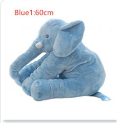 Coussin en peluche éléphant pour le confort et le sommeil des bébés.