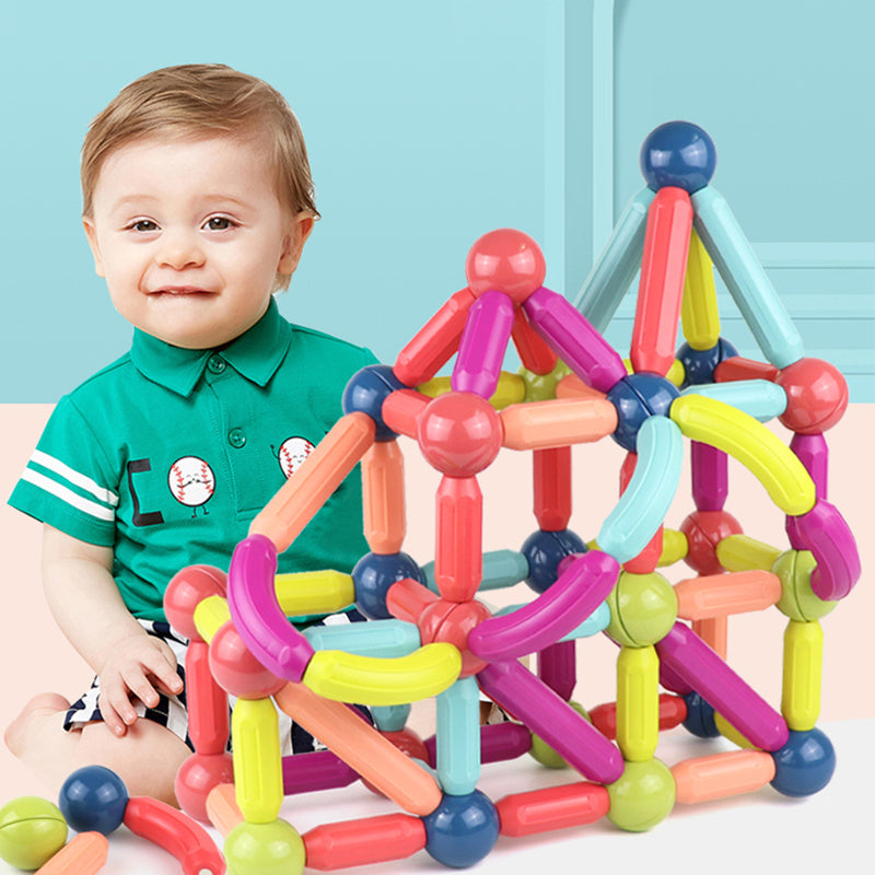 Jeu de blocs de construction magnétiques pour enfants, ensemble de jouets magnétiques pour enfants.