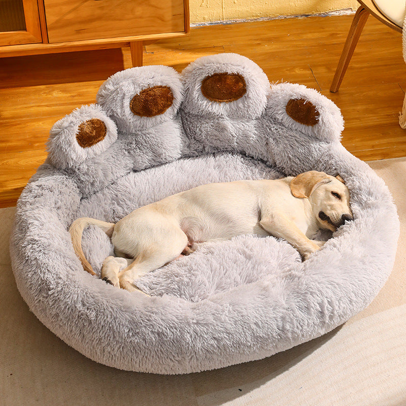 Lit pour chien de taille moyenne et grande taille, matelas de canapé doublé en polaire, idéal pour Corgi, Golden Retriever
