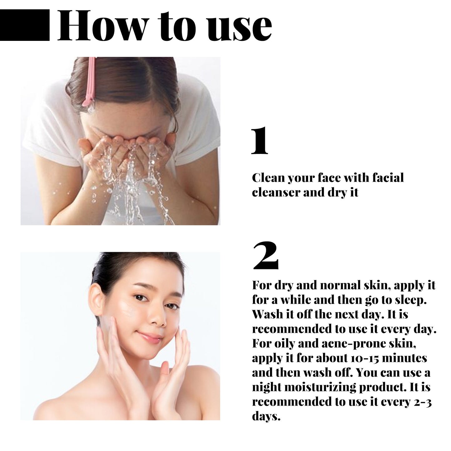 Masque Wash-In au collagène raffermit la peau et adoucit les ridules