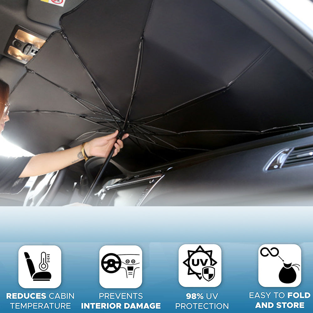 Pare-soleil pliable pour pare-brise de voiture, protection UV, isolation thermique, parasol, couverture de fenêtre avant de voiture, protecteur intérieur, gadgets d'été.