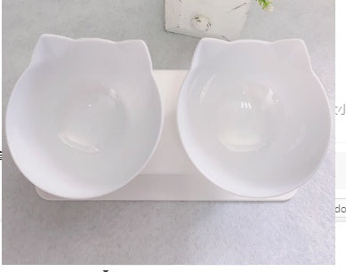 Bol à nourriture pour chat à double bol protège les vertèbres cervicales.