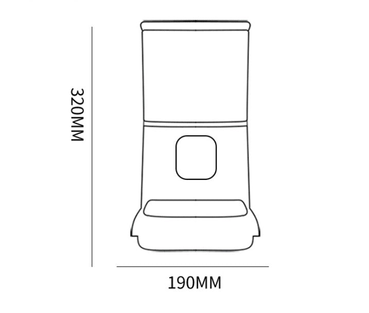Distributeur automatique de nourriture pour animaux de compagnie grande capacité avec enregistreur vocal intelligent, contrôle par application, minuterie d'alimentation pour chats et chiens, avec bol pour animaux de compagnie WiFi.