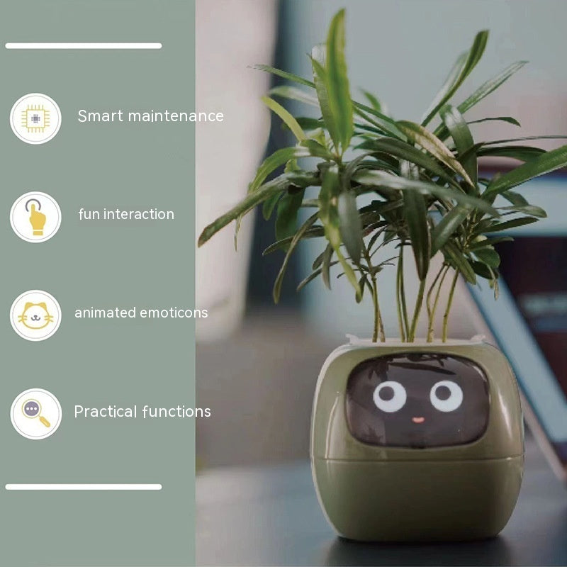 Planificateur Intelligent Amusement Inépuisable Plus de 49 Expressions Riches 7 Capteurs Intelligents et Puces AI Facilitent et Rendent Agréable la Culture des Plantes