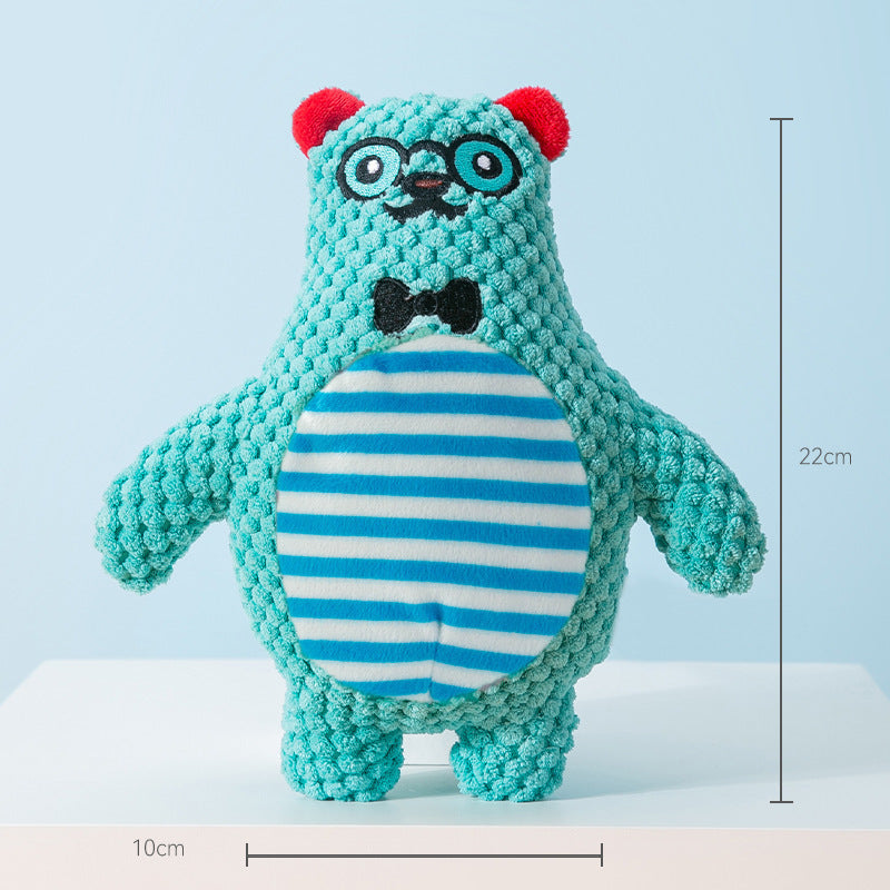 Jouet en peluche sonore pour chien avec des molaires soulageant l'ennui, produits pour animaux de compagnie.