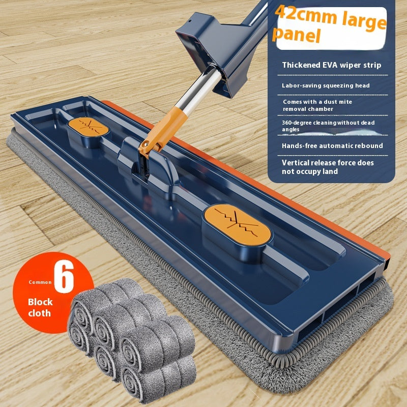 Nouveau style Grande Vadrouille Plate 360 Vadrouille Rotative Convient Différents Types Revêtement de sol Forte absorption d’eau Pour le nettoyage des sols à la maison