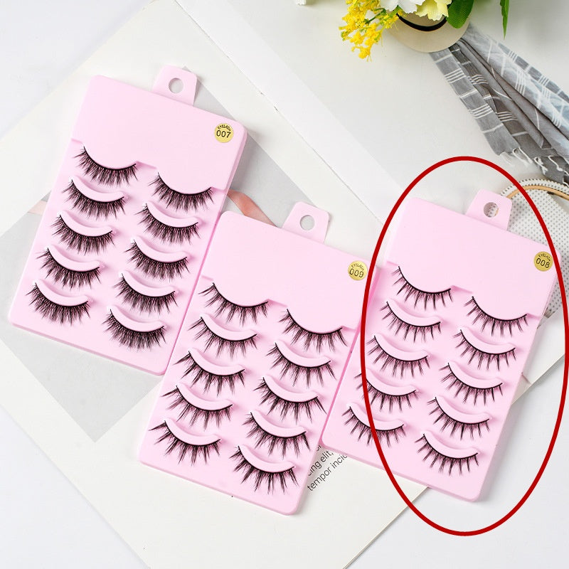 5 Paires de Cils Manga Nouvelle Arrivée Anime Cosplay Naturels Effilés Maquillage Coréen Cils Postiches Artificiels