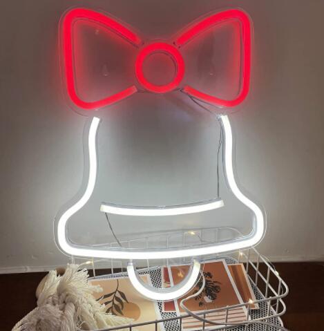 Lumière néon LED, panneau arrière en acrylique, lumière de décoration de chambre.