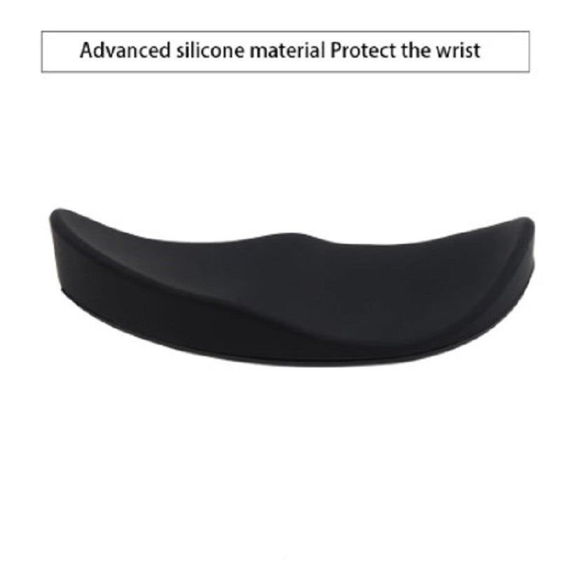 Repose-poignet ergonomique pour souris, tapis de souris en gel silicone antidérapant, support de repose-poignet en forme de flux, tapis de souris pour ordinateur, accessoires pour PC de bureau et de jeu.