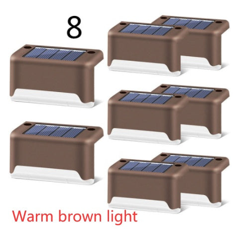 Nouvelle lampe de clôture solaire LED étanche à mise à niveau, lumières de terrasse solaires, lumière de marche solaire extérieure pour patio, escaliers, jardin, allée, pas de jardin.