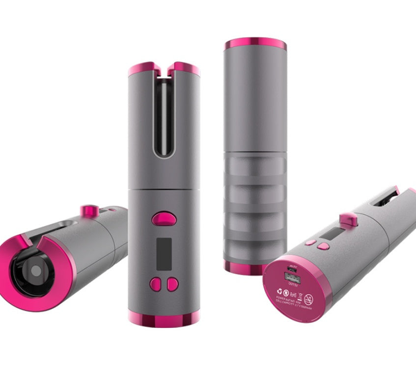 Fer à friser USB sans fil multifonctionnel.